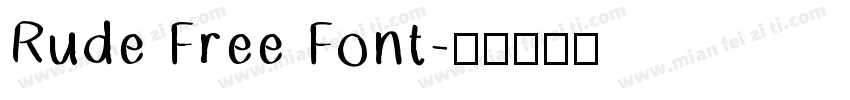 Rude Free Font字体转换